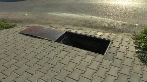 Kobieta z wózkiem wpadła do studzienki.
Razem z dzieckiem trafiła do szpitala