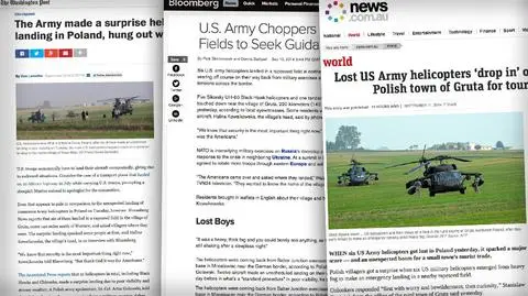 "Dzięki Bogu, to Amerykanie". Zagraniczne media o lądowaniu na polu rzepaku 