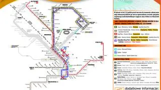 Plan komunikacji tramwajów