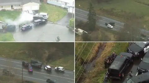 Widowiskowy pościg ulicami Seattle