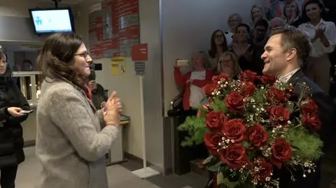 Gdańsk: urzędnicy witają Aleksandrę Dulkiewicz