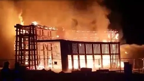 Kraków: six fire brigades were fighting the flames of the salt graduation tower
