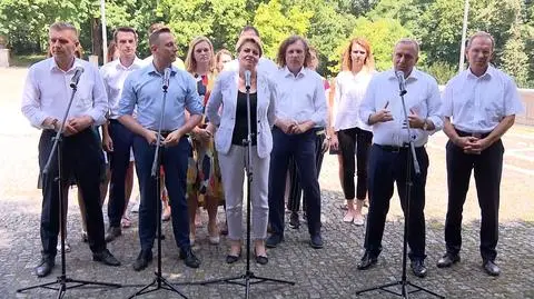 Opozycja prezentuje sztab wyborczy przed wyborami parlamentarnymi