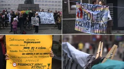 Manifa w Katowicach. "Patriarchalny Śląsku, obudź się"