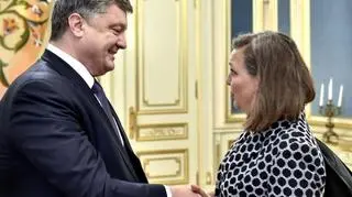 Spotkanie Petra Poroszenki i Victorii Nuland we wrześniu 2015 roku 