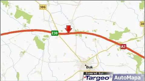 Wypadek na A2. Korki w stronę Świecka