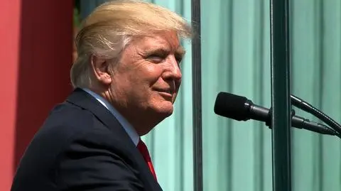 Donald Trump w Warszawie. Zobacz wideo 360 stopni