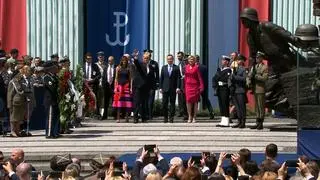 Donald Trump przemawiał na placu Krasińskich w Warszawie