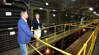 Władimir Putin z wizytą w wytwórni Massandra 