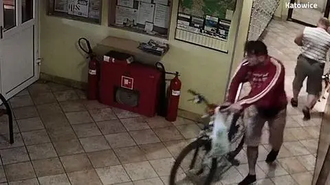 Kradzież roweru w wieżowcu w Katowicach