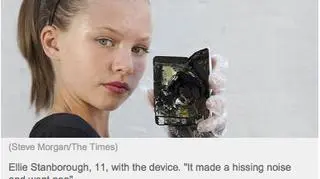 Wybuchowy iPod i jego właścicielka, 11-letnia Ellie