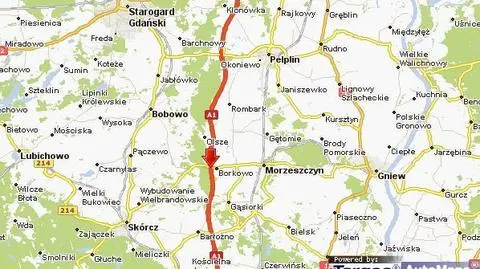 Wypadek na autostradzie A1. Utrudnienia w kierunku Gdańska