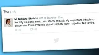 Pierwszy wpis Małgorzaty Kidawy-Błońskiej