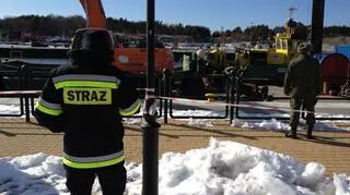 W Ustce znaleziono 150 kilogramową bombę głębinową