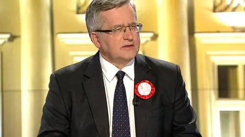 Bronisław Komorowski o wystąpieniu Andrzeja Dudy