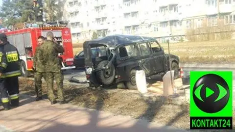 Żołnierze ranni w wypadku