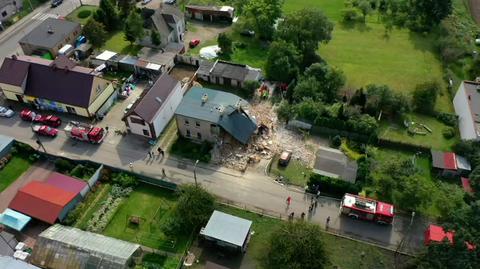 Połowa budynku zawaliła się