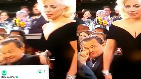 Lady Gaga, Leonardo DiCaprio. Złote Globy