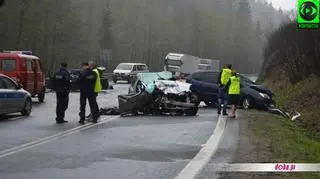 Wypadek na krajowej "8"