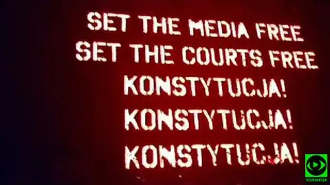 Roger Waters na koncercie w Gdańsku. "KONSTYTUCJA! KONSTYTUCJA!".
