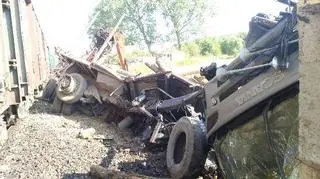 Kierowca scanii trafił do szpitala
