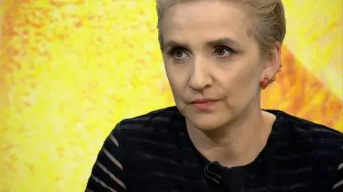 Joanna Scheuring-Wielgus w "Piaskiem po oczach"