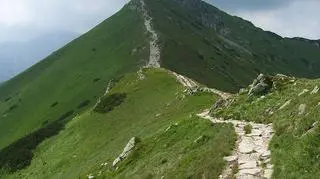 Turystka potknęła się na szlaku w rejonie Czuby Goryczkowej 