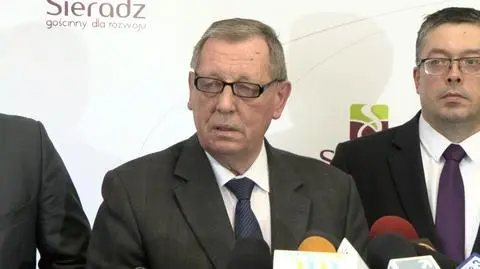 Konferencja prasowa ministra Jana Szyszki w Sieradzu