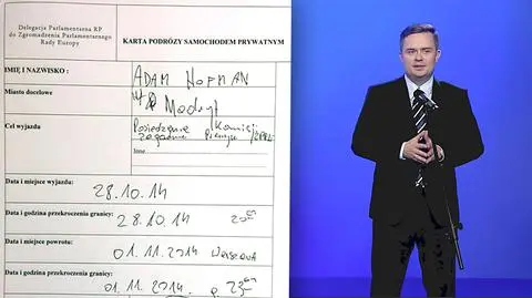 Adam Hofman przed podróżą złożył odpowiedni dokument w Sejmie