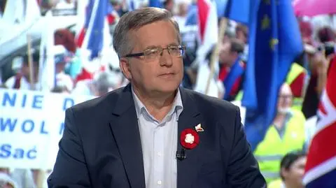 Bronisław Komorowski był gościem "Faktów po Faktach"