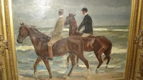 Max Liebermann, "Dwóch jeźdźców na plaży" (1901)