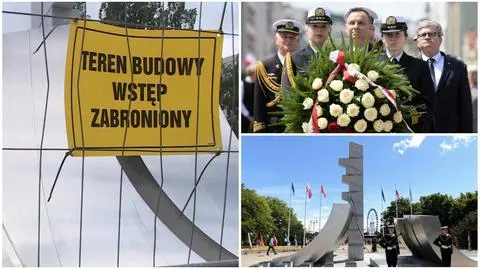 Prezydent odsłonił pomnik. Następnego dnia monument ogrodzono płotem