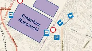 Zmiany w organizacji ruchu wokół Cmentarza Rakowickiego