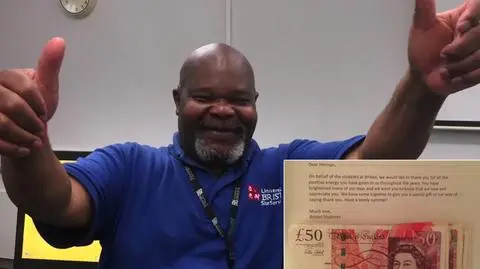 Herman Gordon odwiedzi Jamajkę dzięki studentom Uniwersytetu w Bristolu