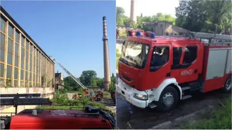 Pabianice: Płonie duża hala z materiałami