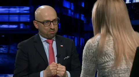 Krzysztof Łapiński, spokesperson to the President in "Kropka nad i"