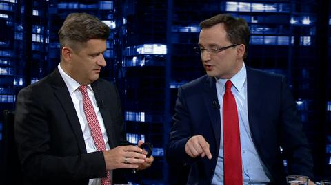 Janusz Palikot i Zbigniew Ziobro byli gośćmi "Kropki nad i" 