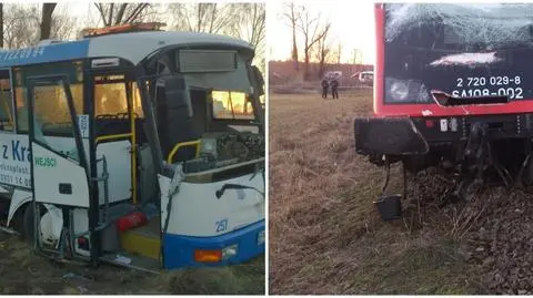 Zderzenie autobusu z szynobusem. Zginęła jedna osoba, kilku rannych