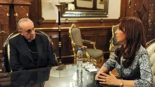 Kardynał Jorge Bergoglio i prezydent Argentyny Cristina Fernandez de Kirchner (zdjęcie z 2010 roku)