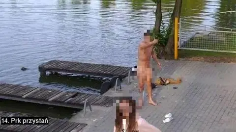 Po parku na golasa - pod okiem kamer. "Chciał odzyskać dziewczynę"