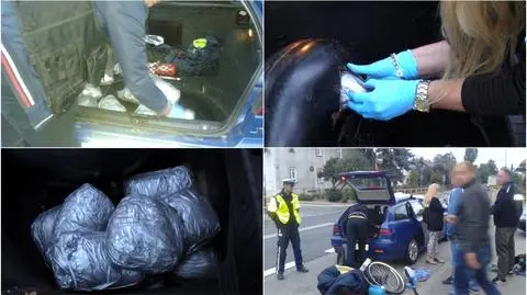 W aucie znaleziono narkotyki warte 100 tys