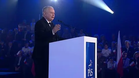 Jarosław Kaczyński na konwencji PiS