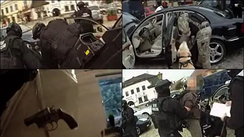 Zdjęcia operacyjne policji(materiał bez dźwięku)