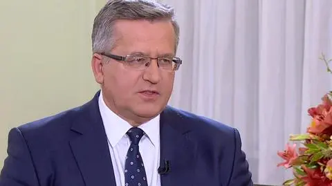 Prezydent Bronisław Komorowski w "Kropce nad i"