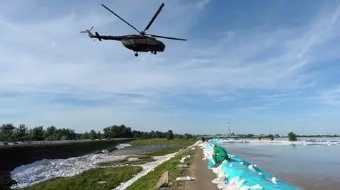 Woda opada, Sandomierz podnosi się