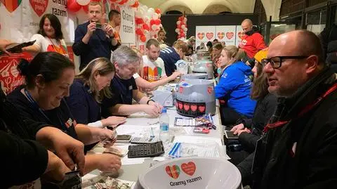 Prezydent Gdańska Paweł Adamowicz zbierał pieniądze na WOŚP