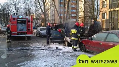 Honda zapaliła się od peugeota