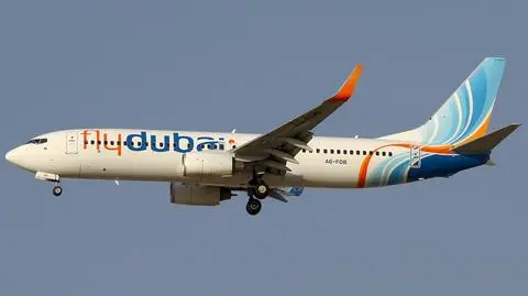 Samolot flydubai trafiony na lotnisku w Bagdadzie