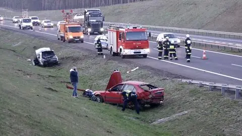 Zderzenie dwóch aut na S3. Ranne cztery osoby