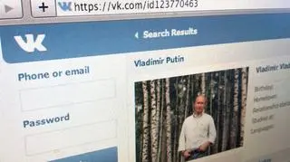 Strona portalu VKontakte